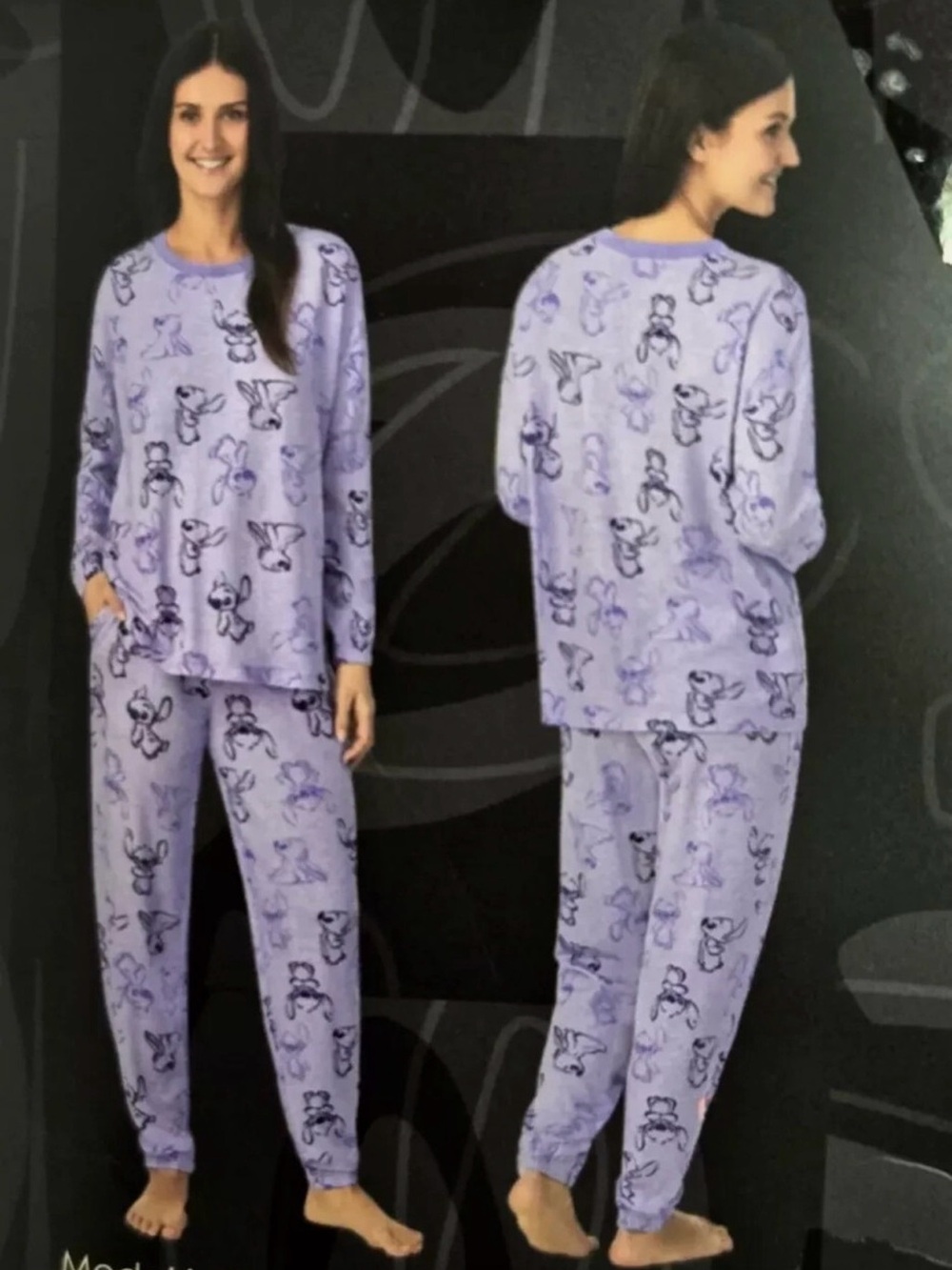 Disney Lilo & Stitch Lavender Pajama Set - XL - Picture 2 of 4